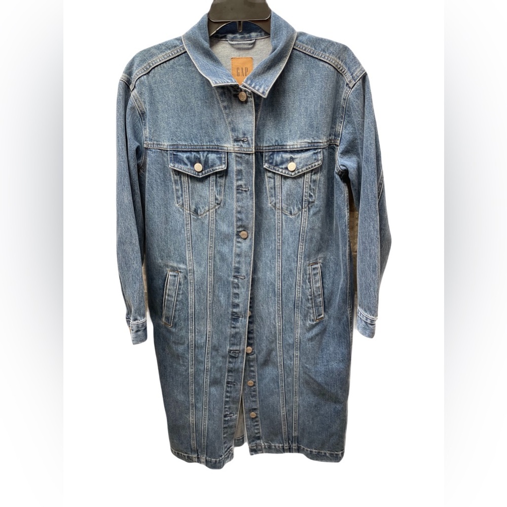 ❤️ GAP LONGLINE ICON DENIM JACKET SIZE XS